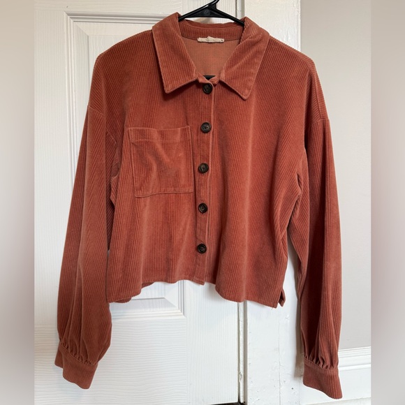 Madewell Tops - Madewell Rust Corduroy Button-Down Shirt